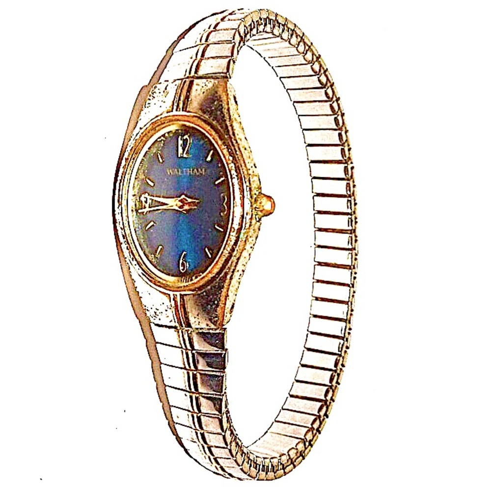 Waltham Ladies Two  Tone  Stretch Band Watch